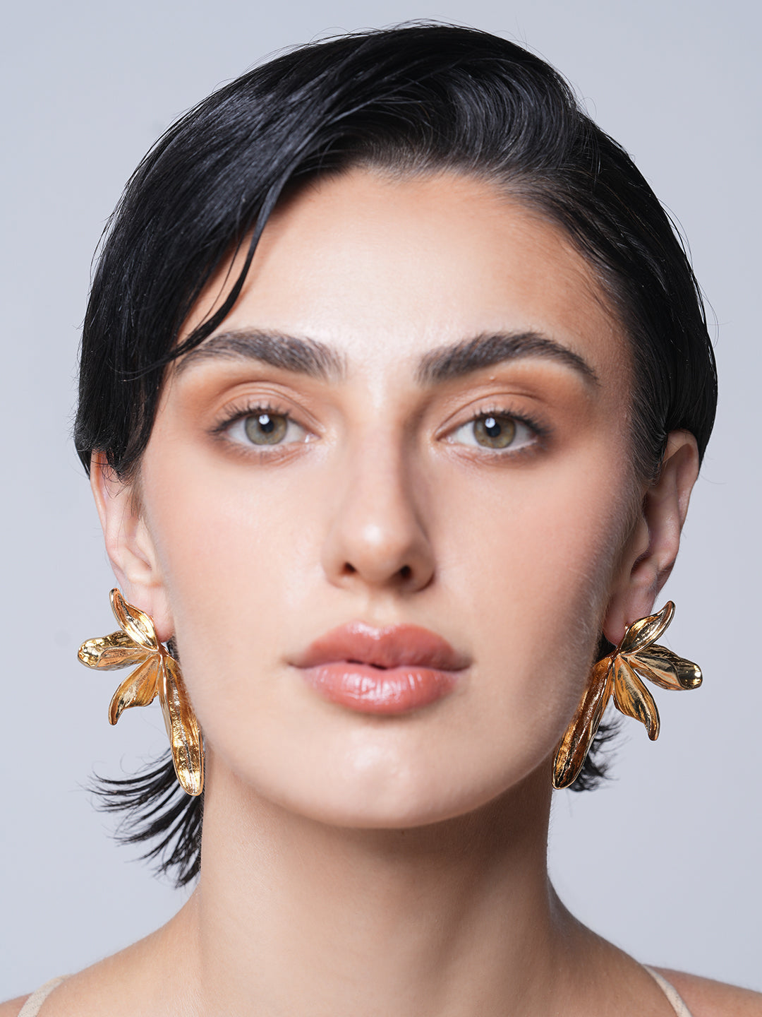 Large Flower Stud Earrings