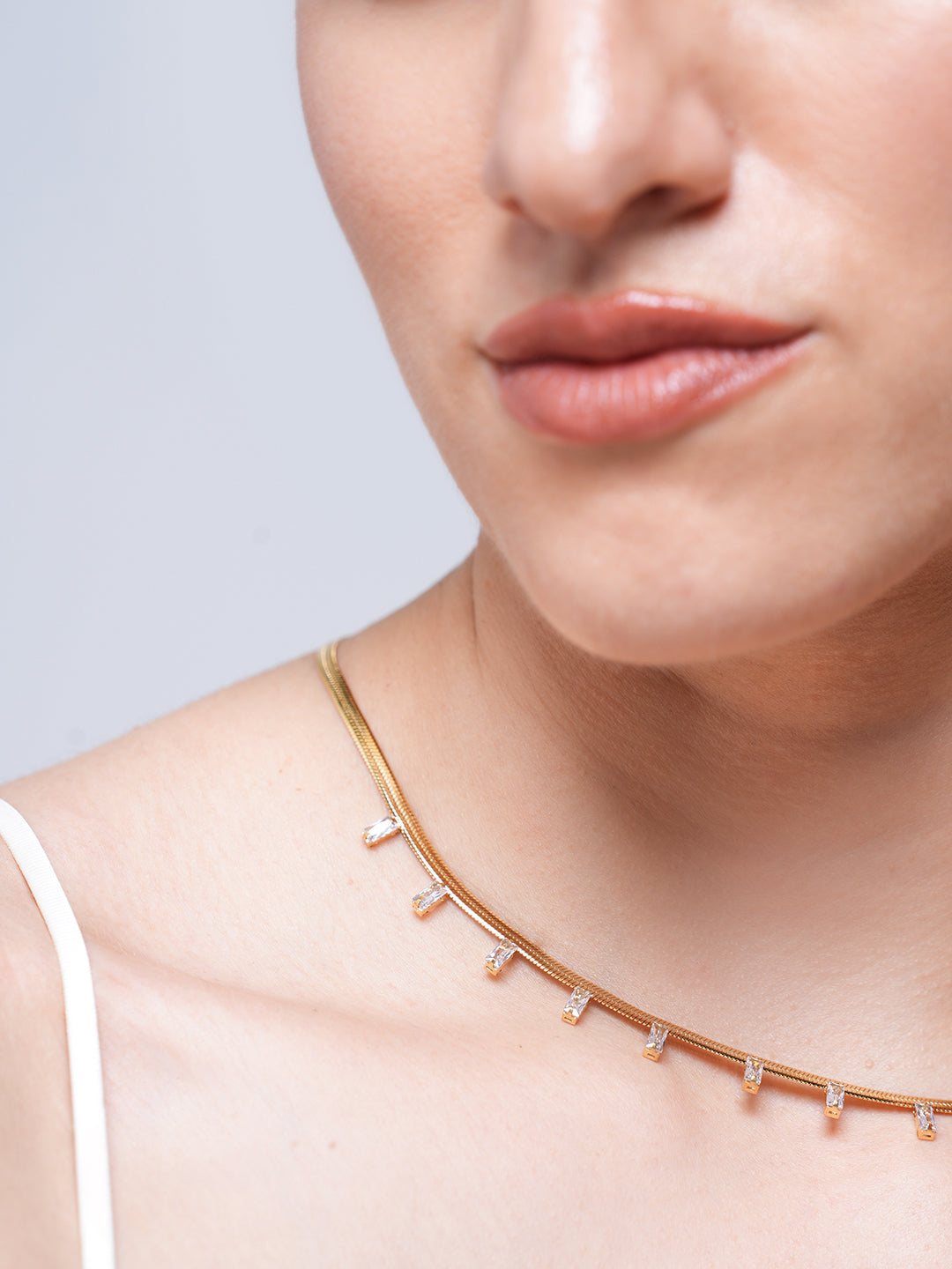 Real Gold Flat Snake Chain