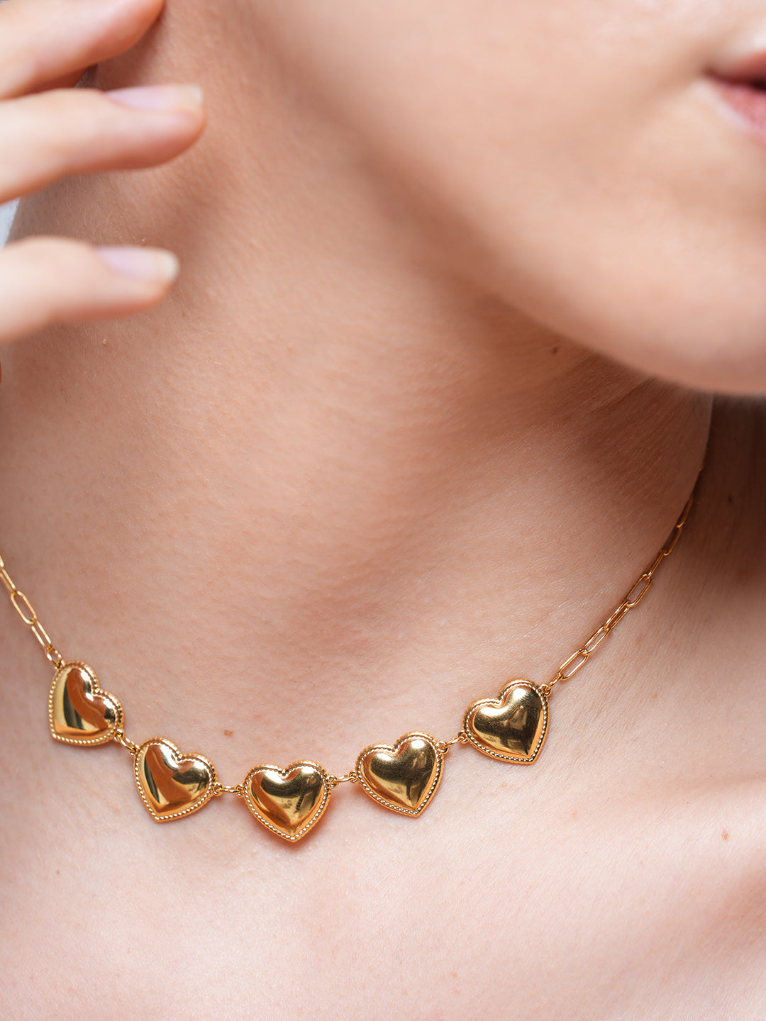 Multiple Heart Necklace