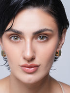 Black CZ Hoops