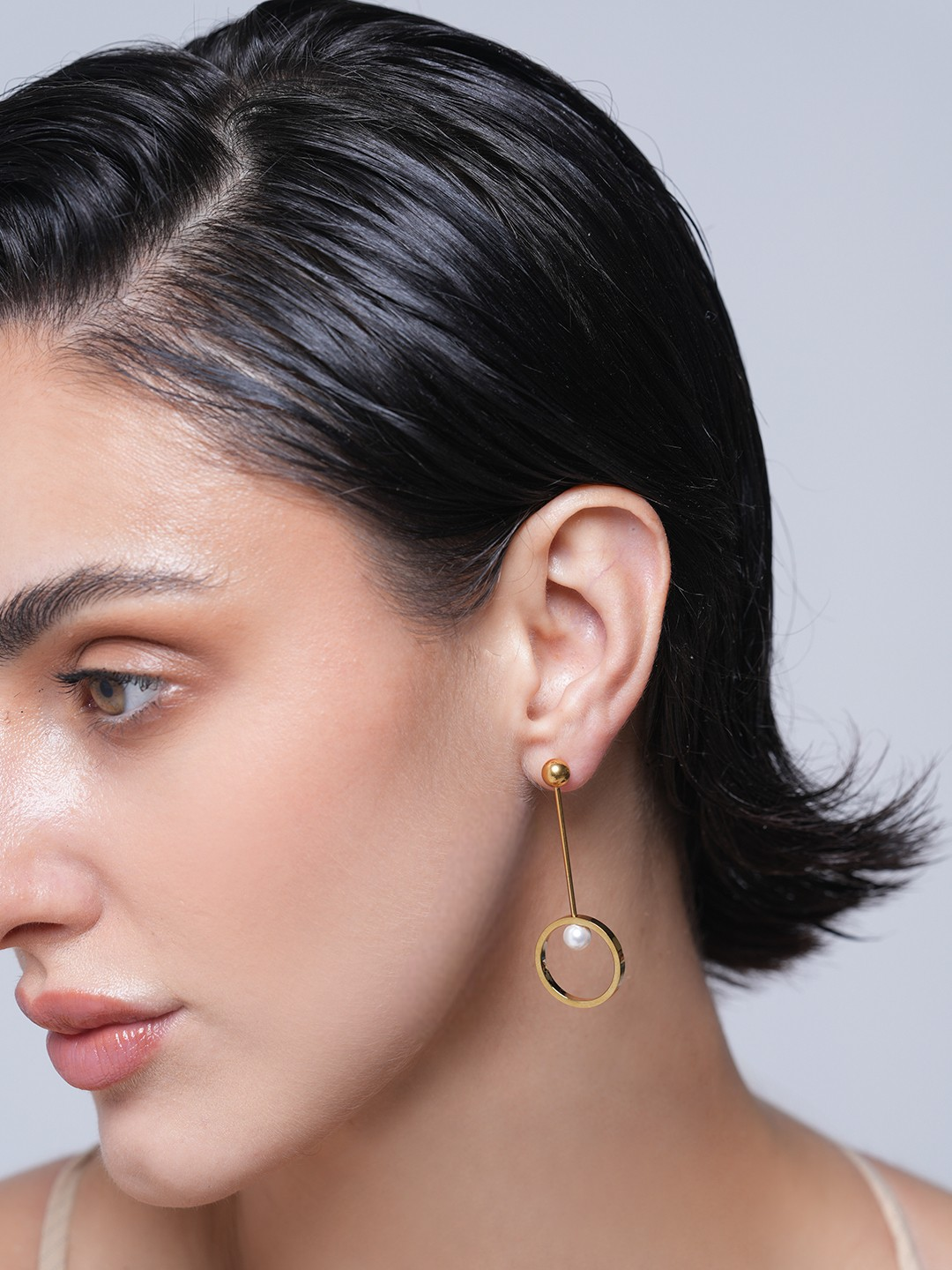 Long Drop Studs Earrings