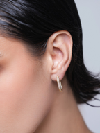 White CZ Hoops