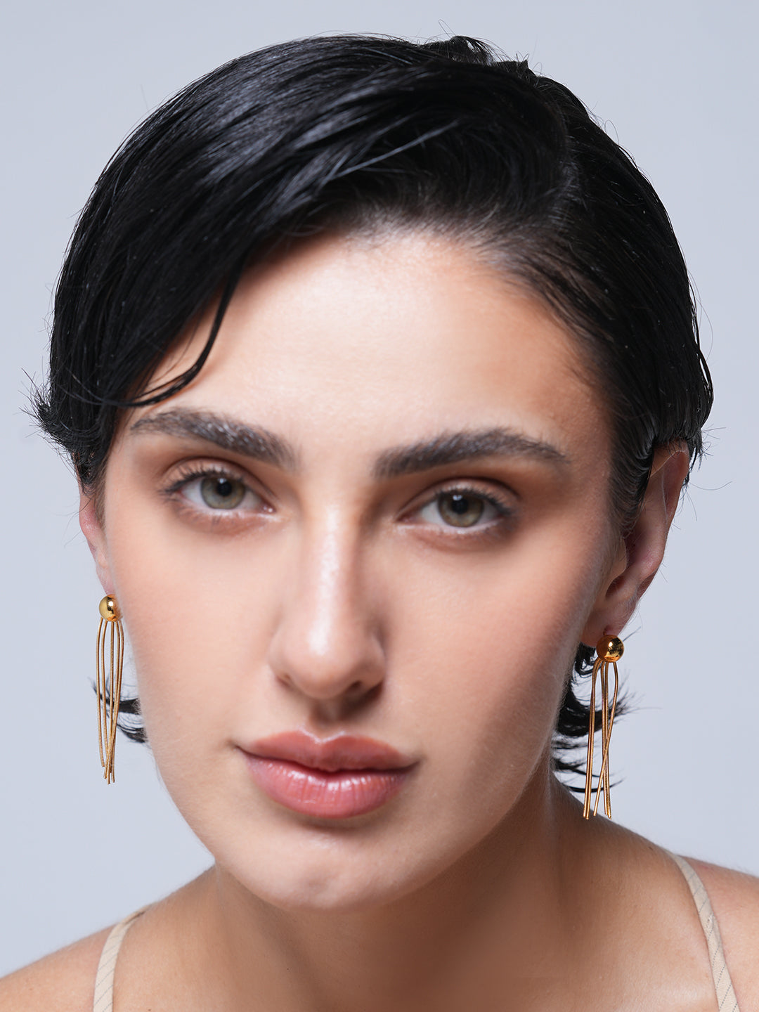 Gold Plated Drop Earrings