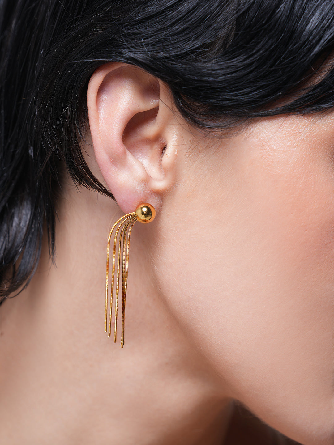 Gold Plated Drop Earrings