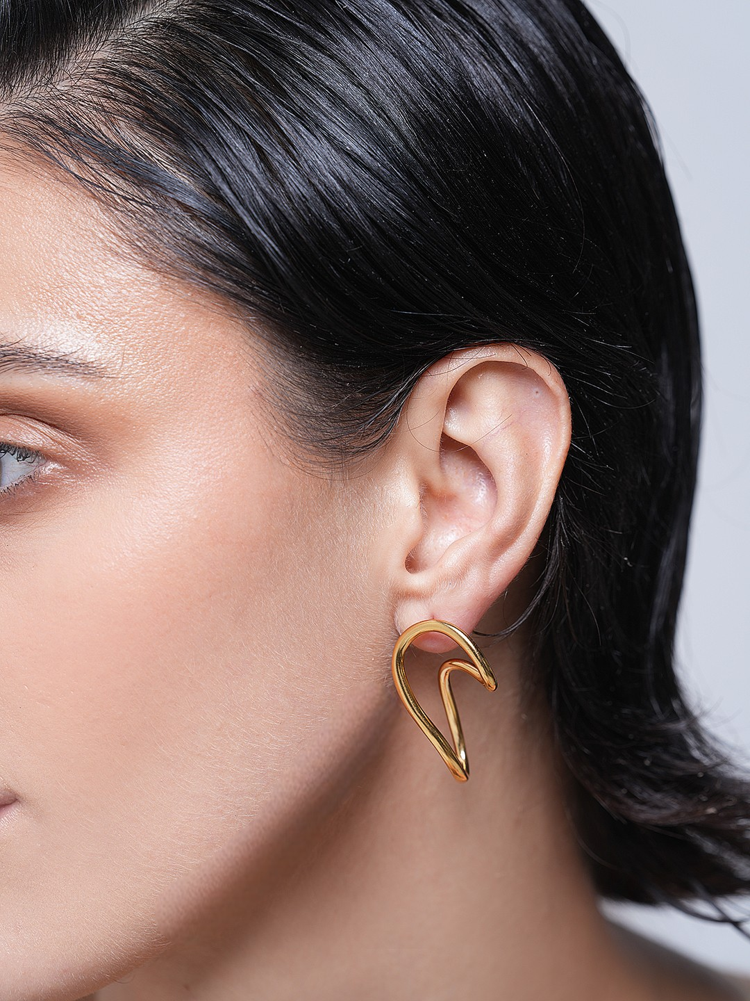 Irregular Wave Curve Curvy Earring