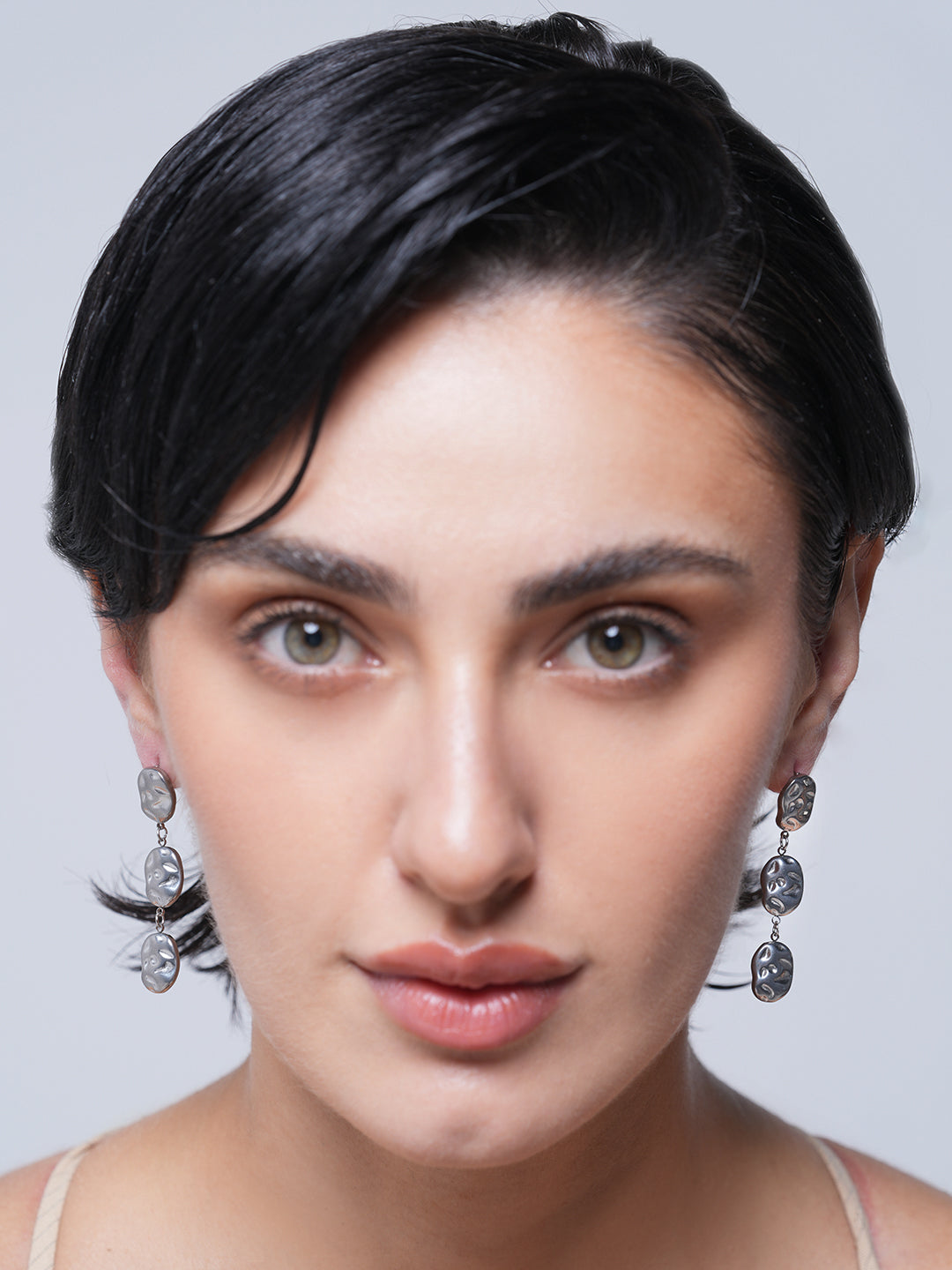 Hammered Drop Dangle Earrings