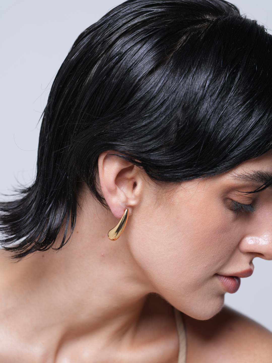 French Chunky Stud Earrings