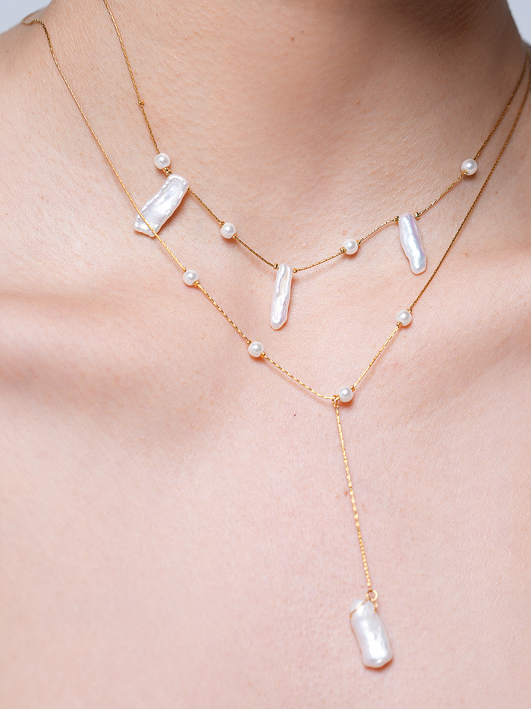 Natural Baroque Pearl Pendant Necklace