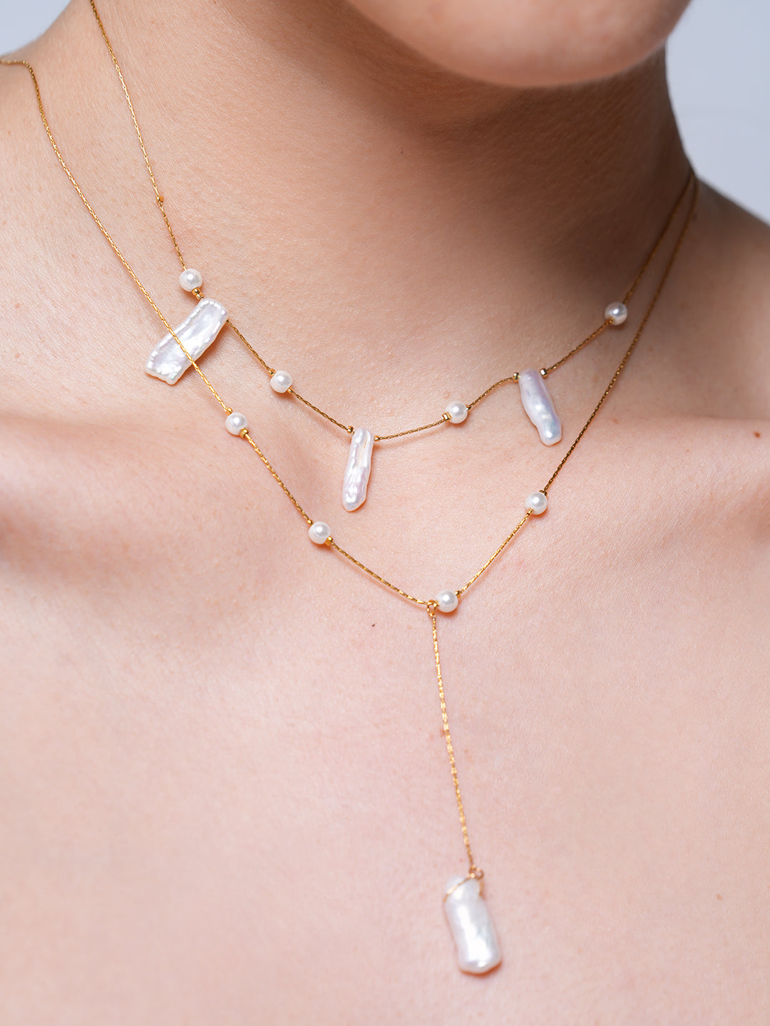 Natural Baroque Pearl Pendant Necklace