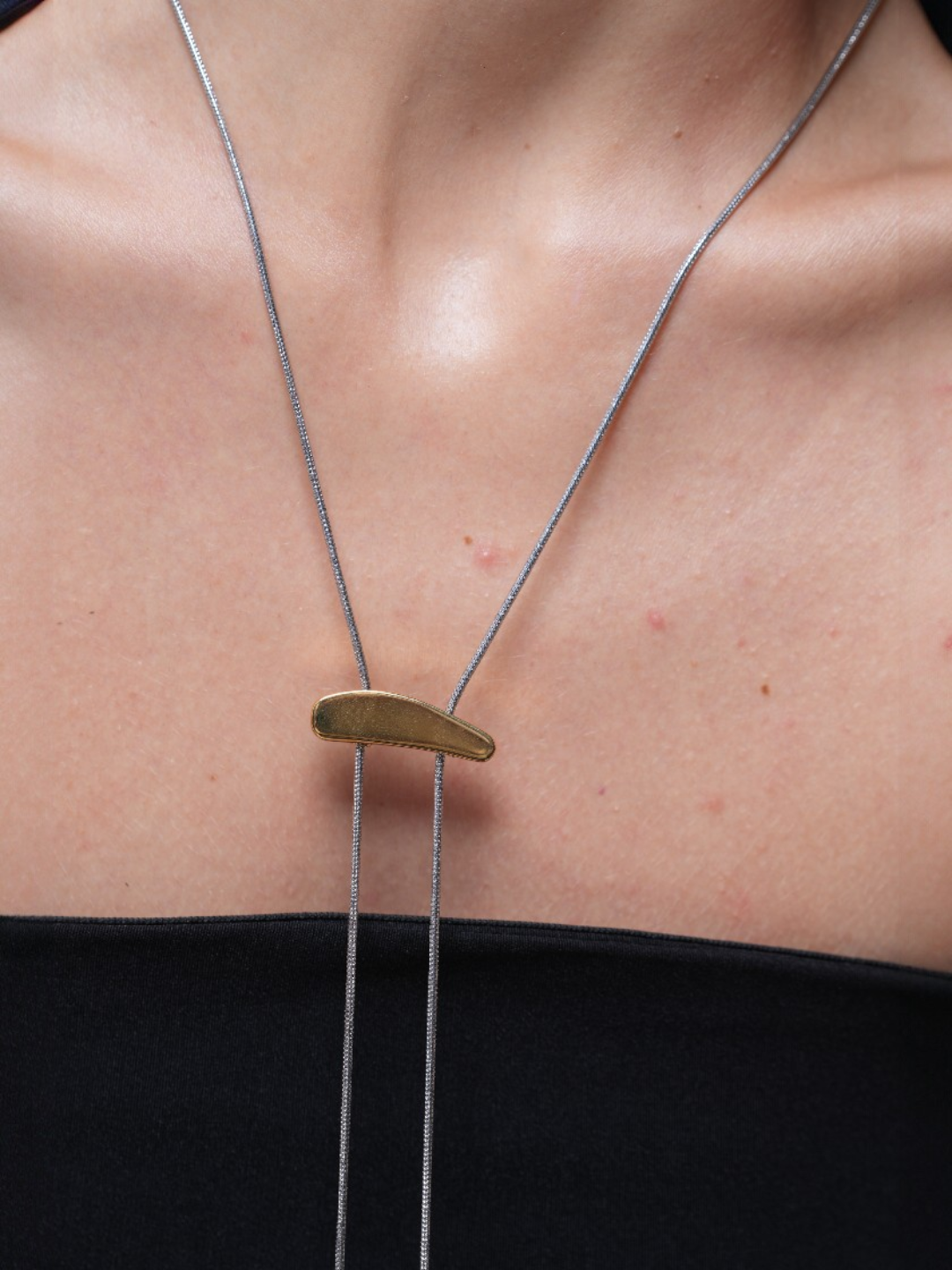 Metal Pendant Long Necklace
