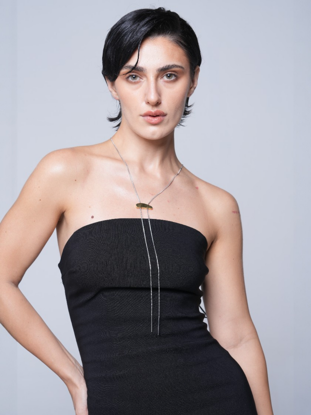 Metal Pendant Long Necklace