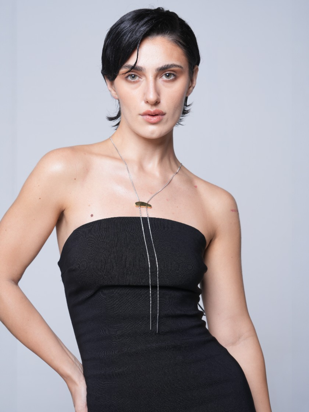 Metal Pendant Long Necklace