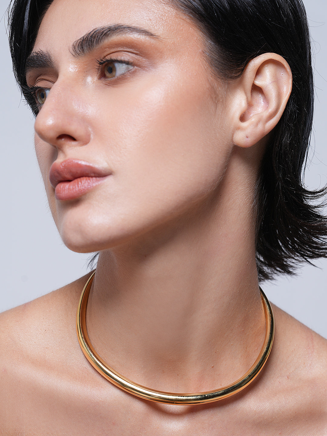Gold Plated Open Choker Necklace