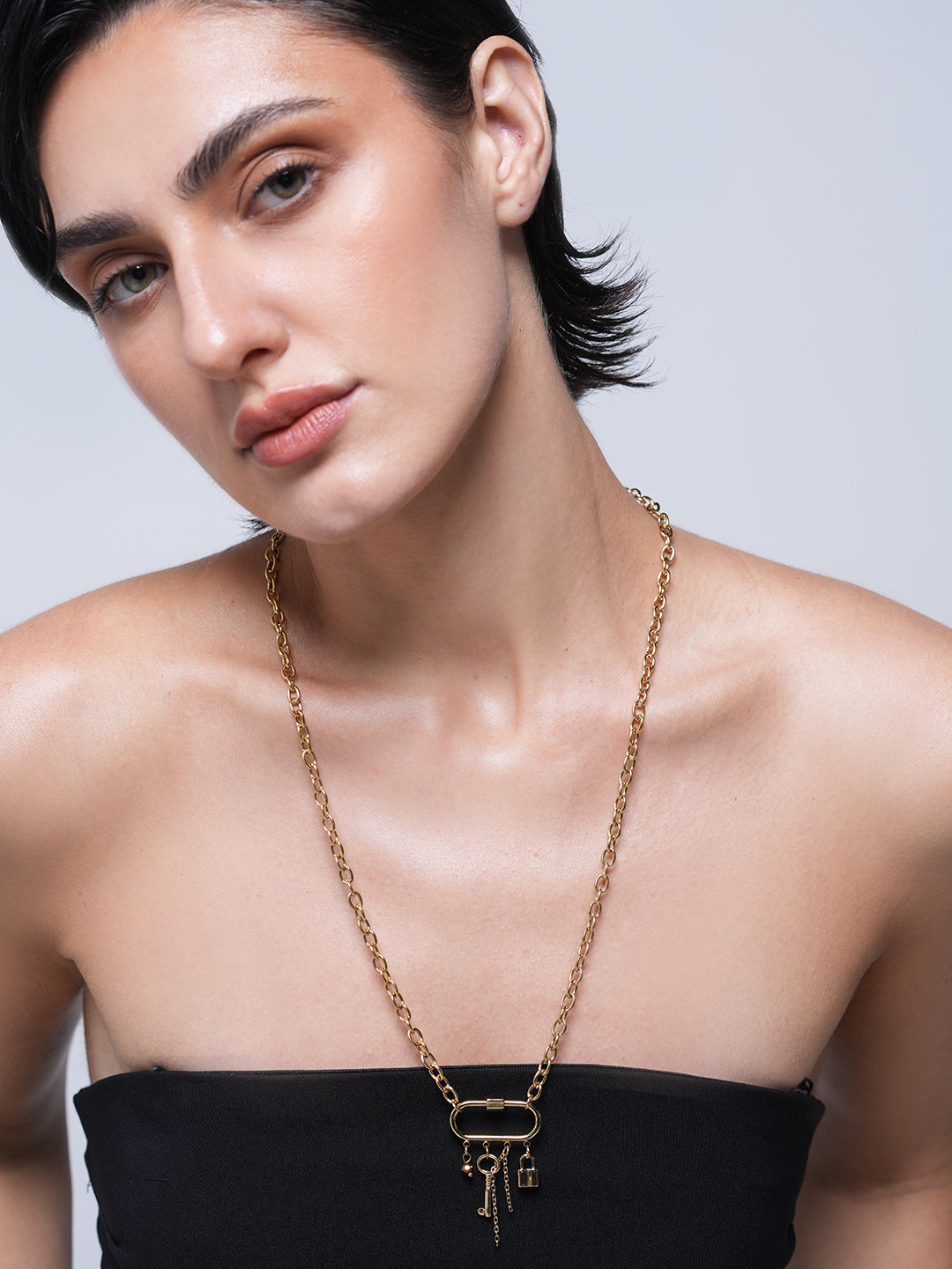 Metal Drop Necklace