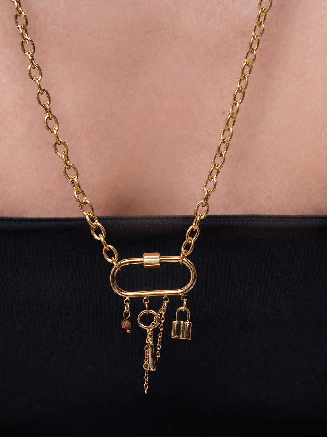 Metal Drop Necklace