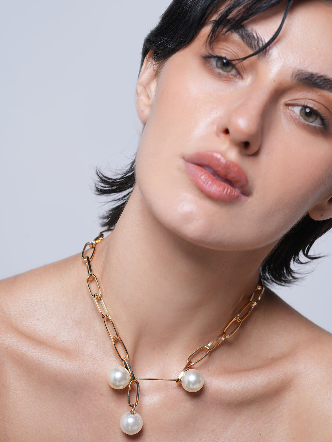 Water Droplet Pearl Necklace