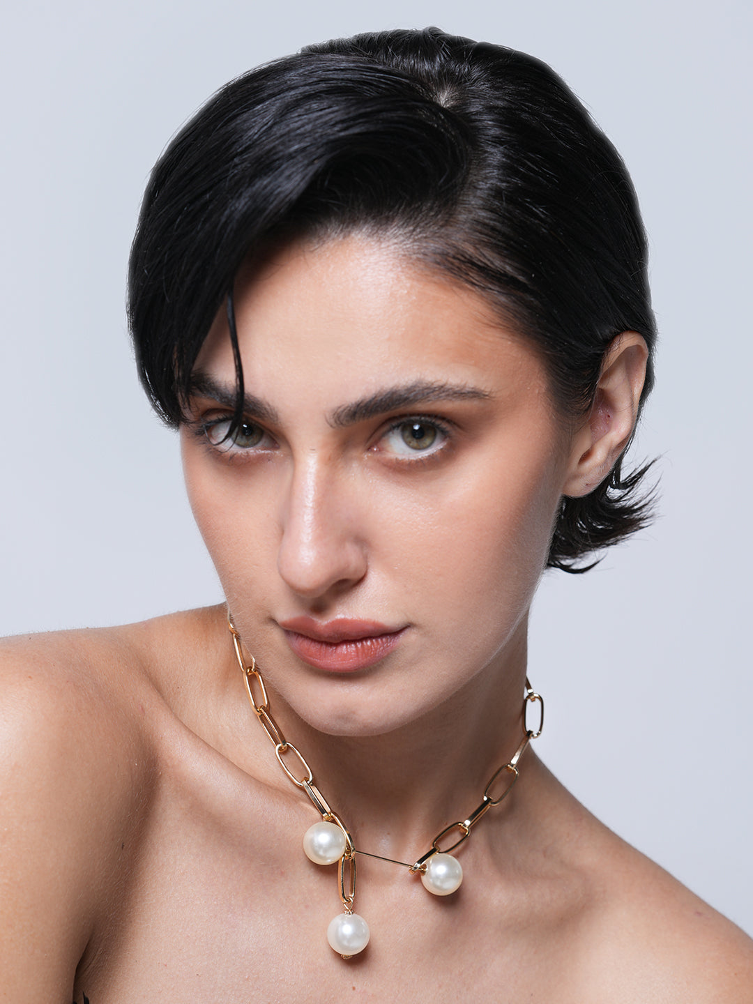 Water Droplet Pearl Necklace