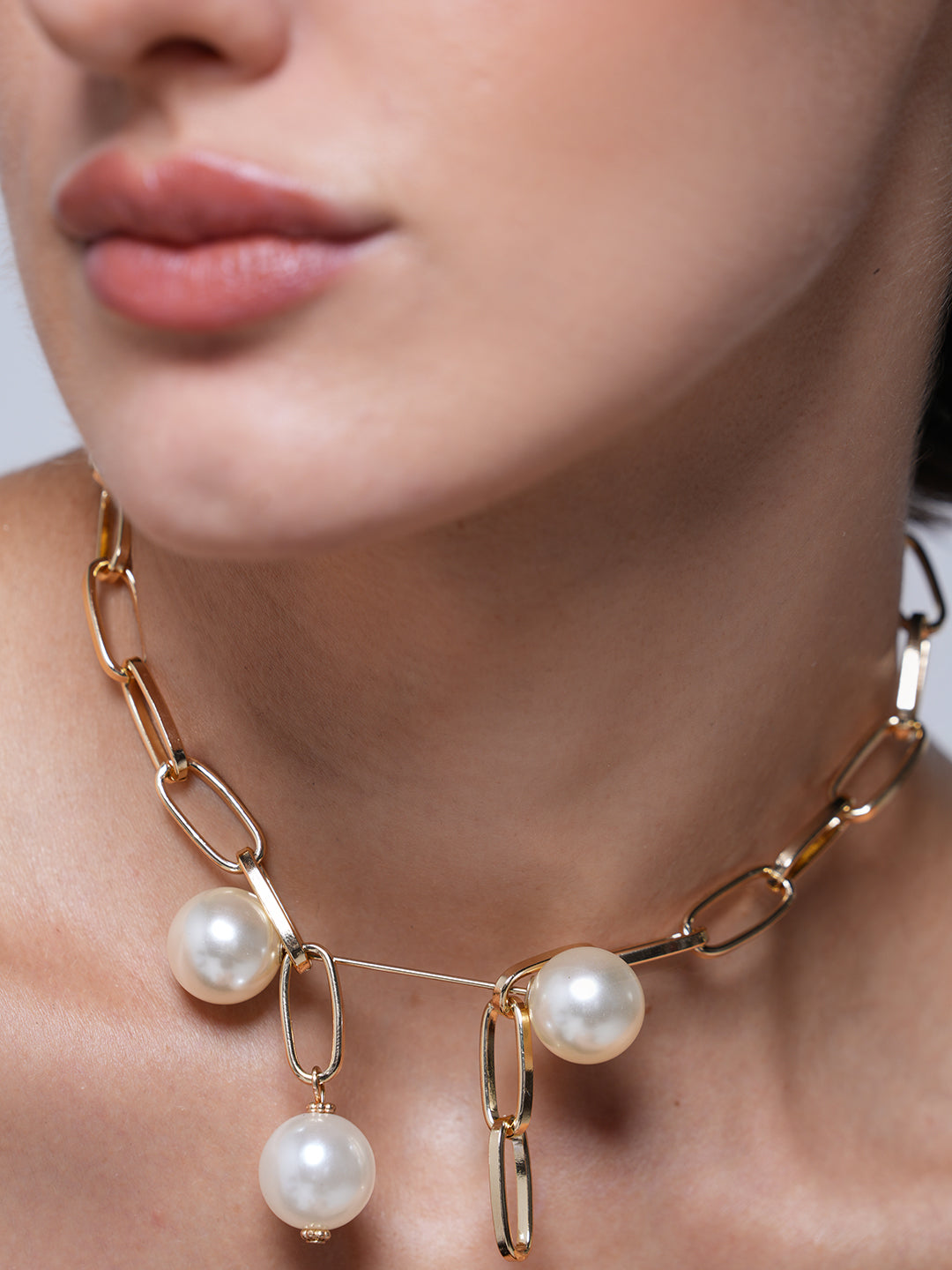 Water Droplet Pearl Necklace
