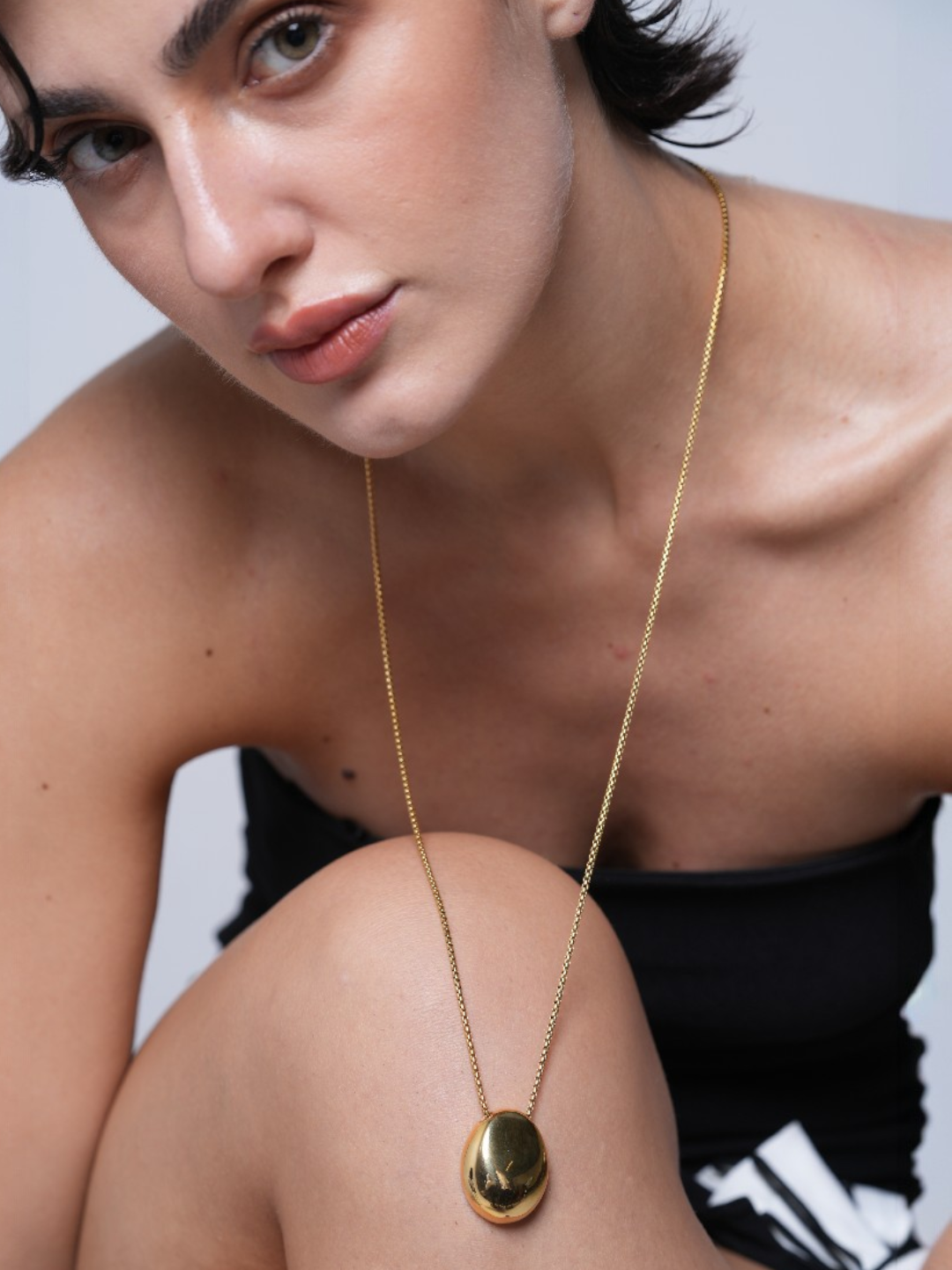 Oval Pendant Necklace