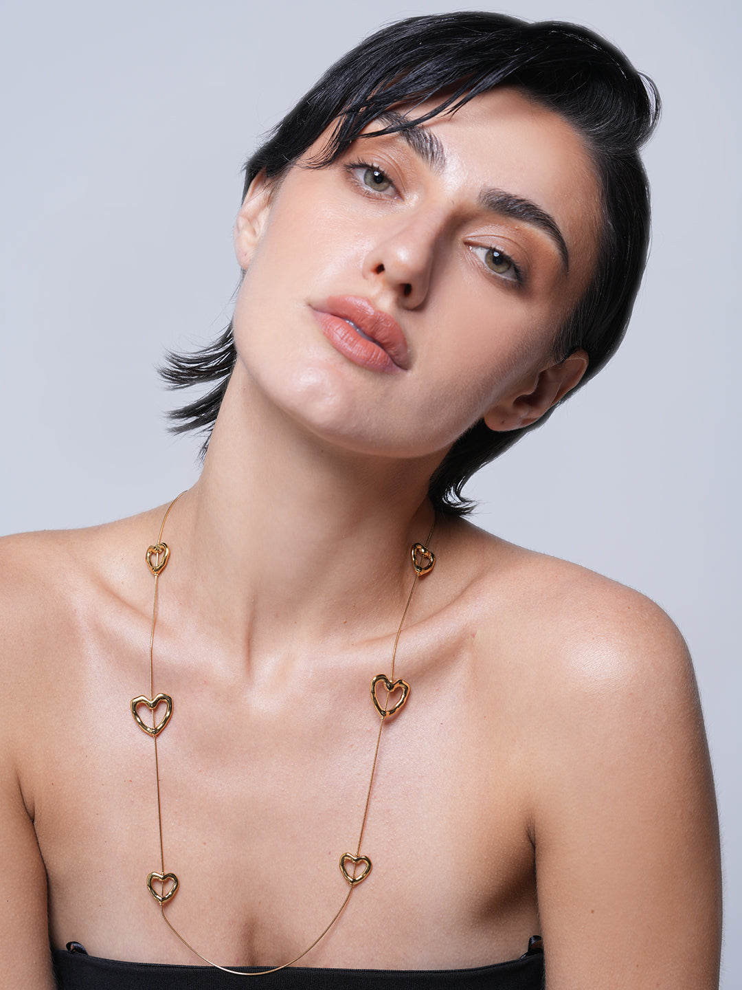 Heart Love Long Temperament Chest Chain