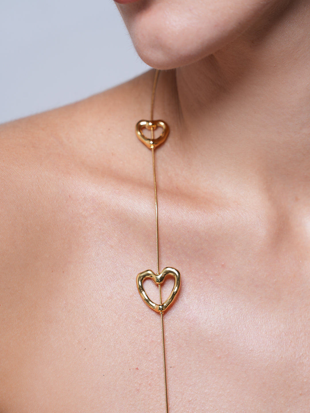 Heart Love Long Temperament Chest Chain
