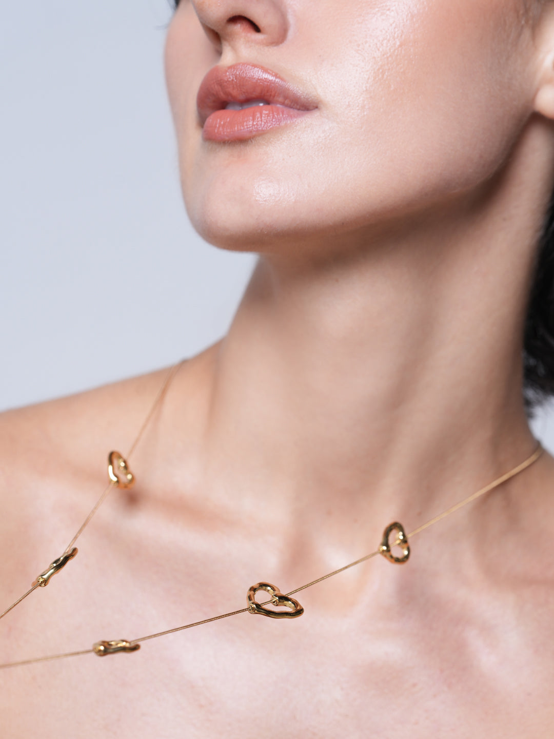 Heart Love Long Temperament Chest Chain