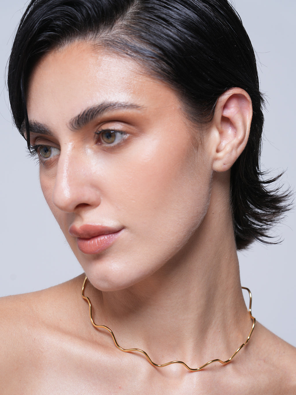 Irregular Collar Wavy Neck Choker