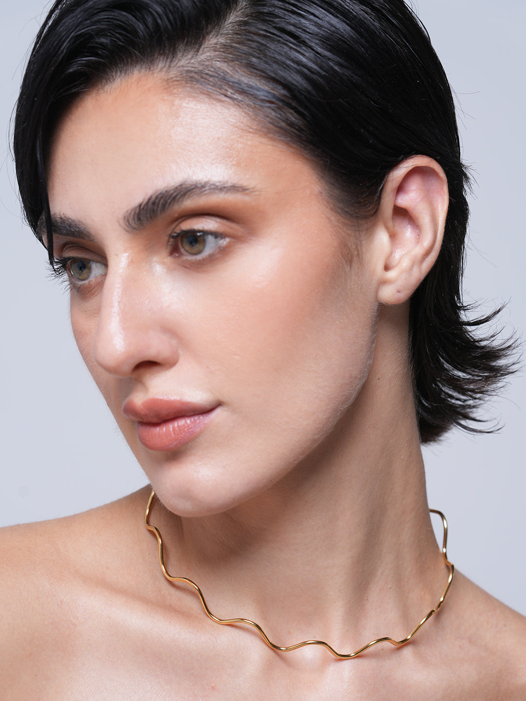 Irregular Collar Wavy Neck Choker