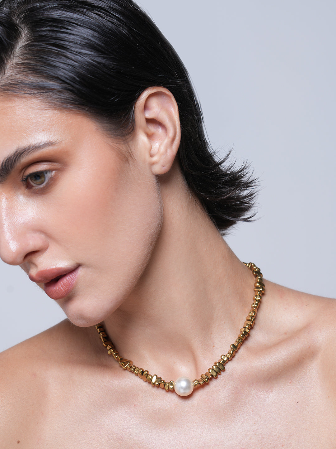 Beaded Pearl Necklace