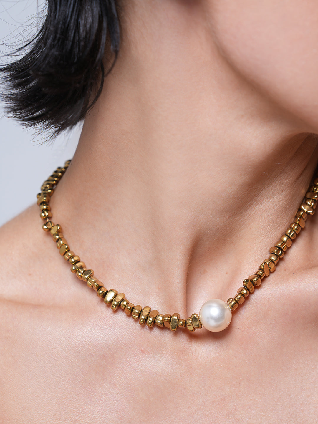 Beaded Pearl Necklace