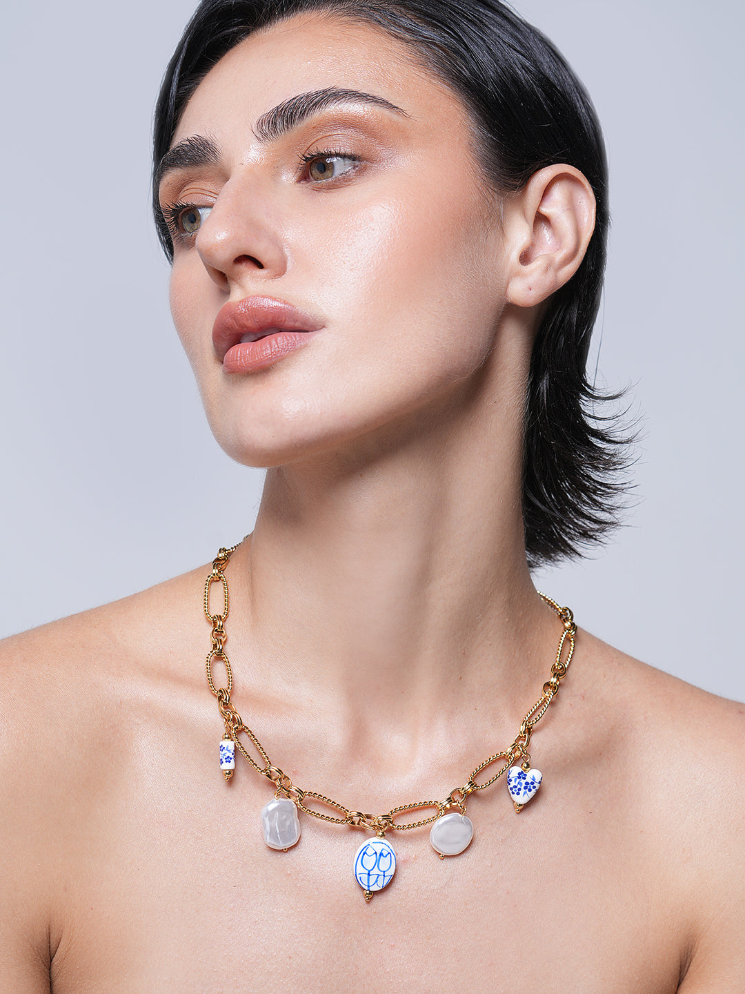 Ceramic Charms Ocean Necklace