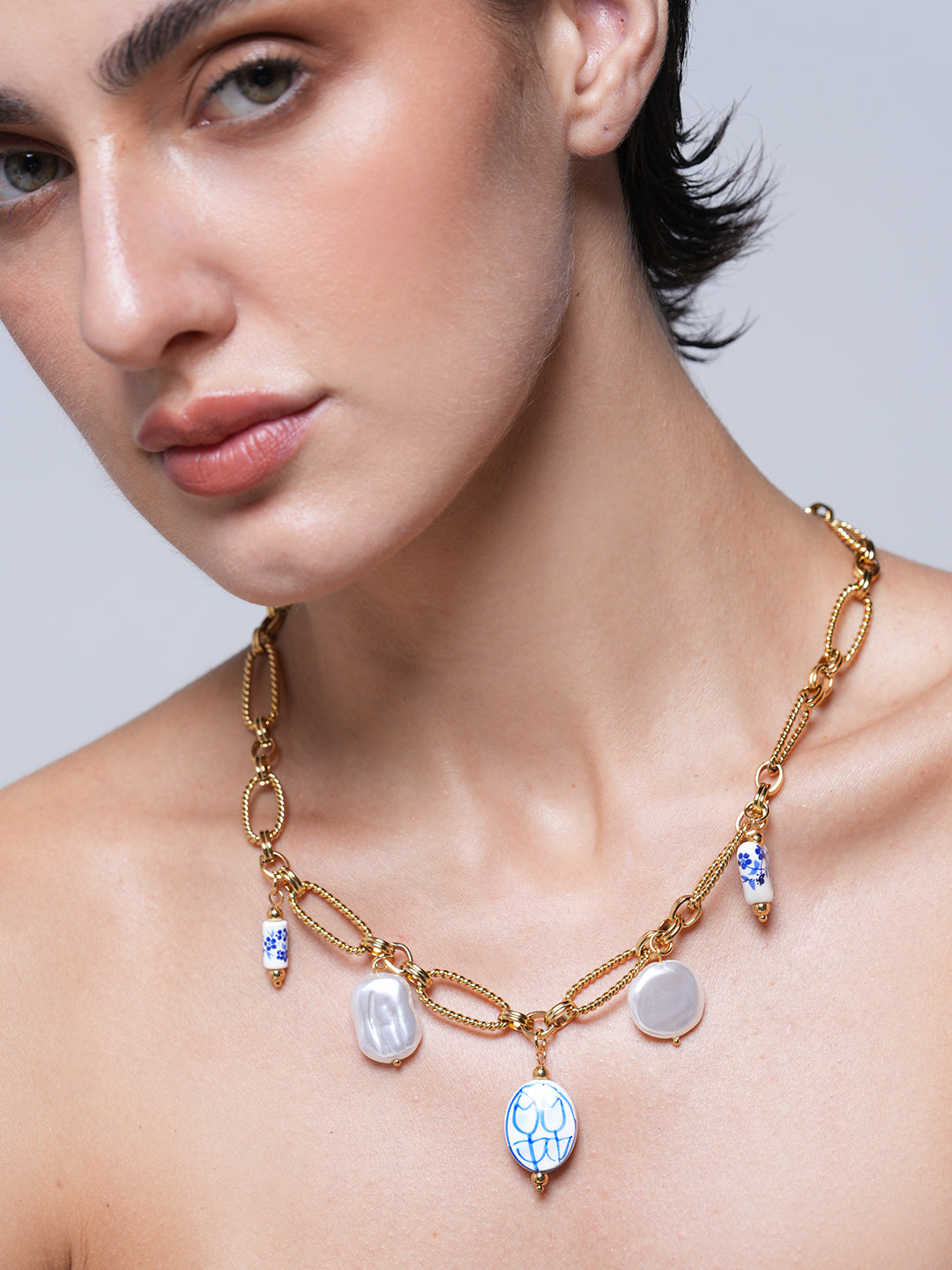 Ceramic Charms Ocean Necklace