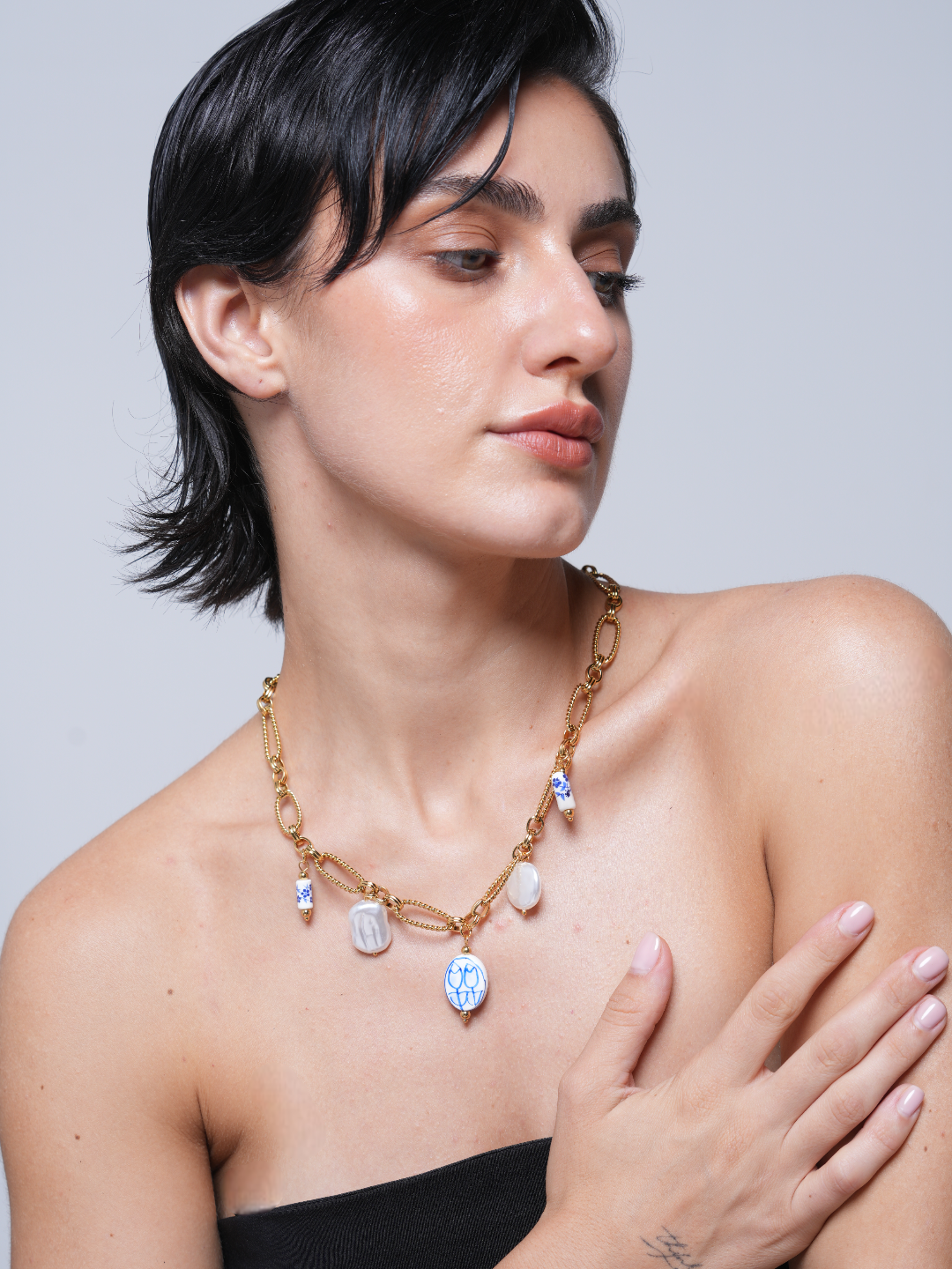 Ceramic Charms Ocean Necklace