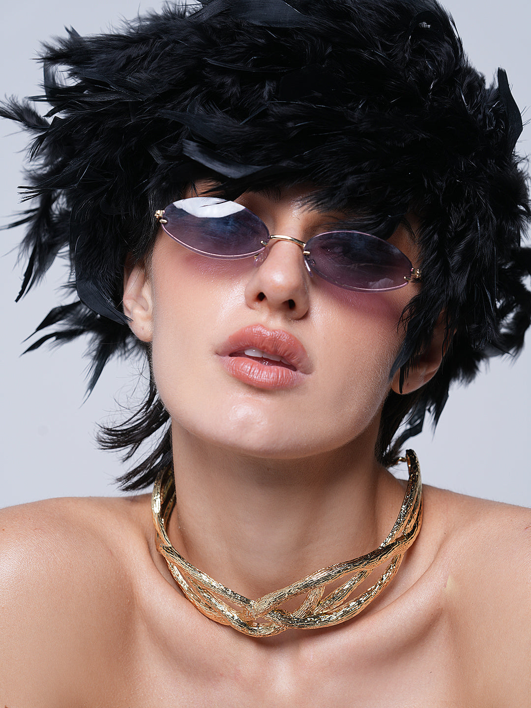 Hammered Statement Choker