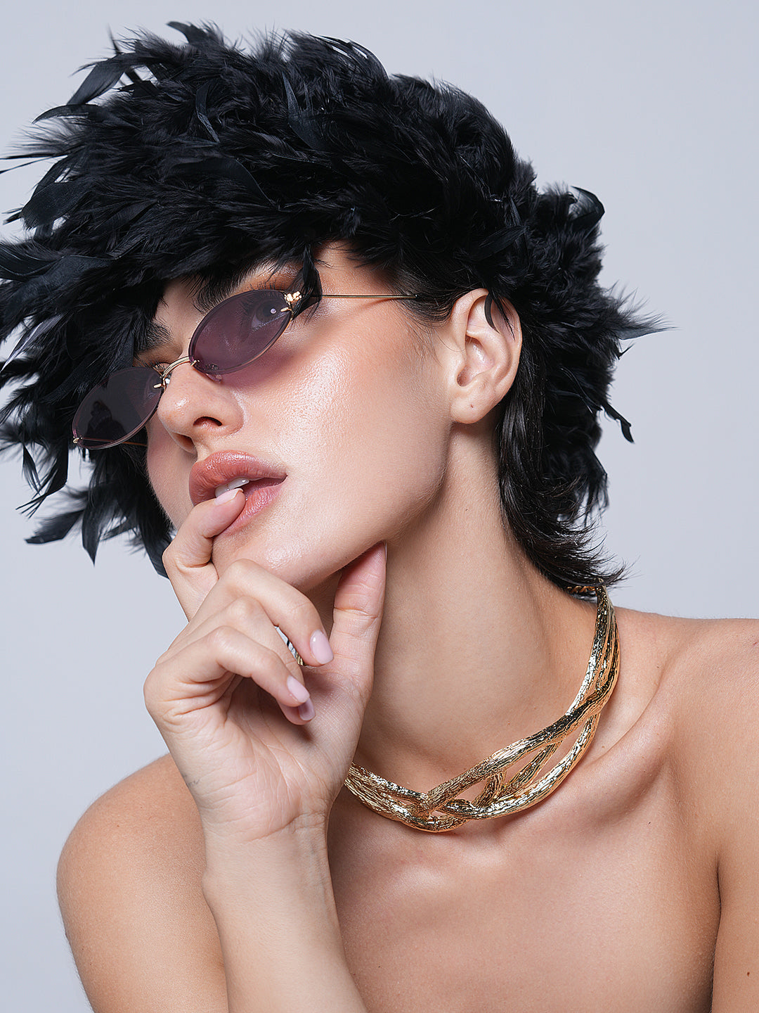 Hammered Statement Choker