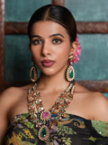 Premium Navrattan Double Layered Necklace