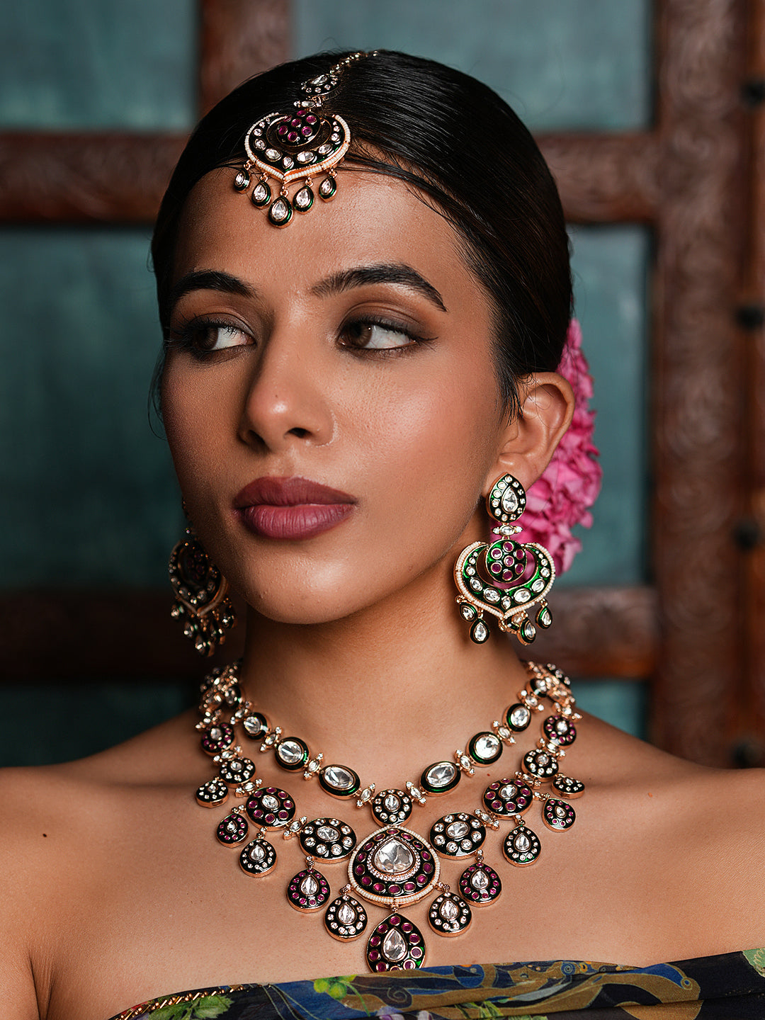 Premium Kundan Polki Necklace