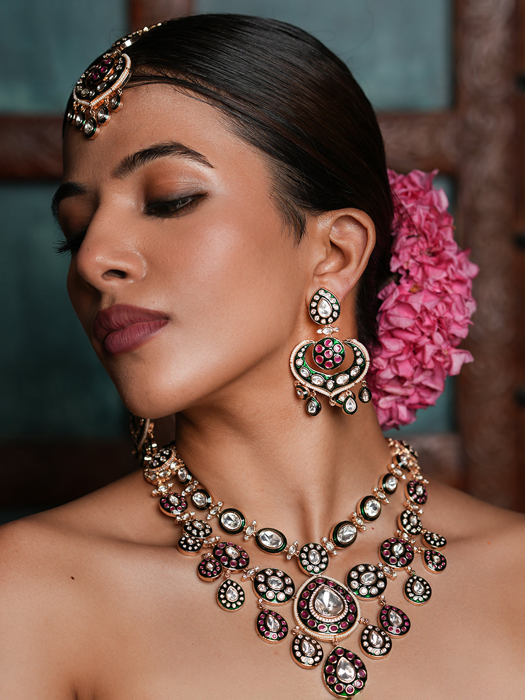 Premium Kundan Polki Necklace