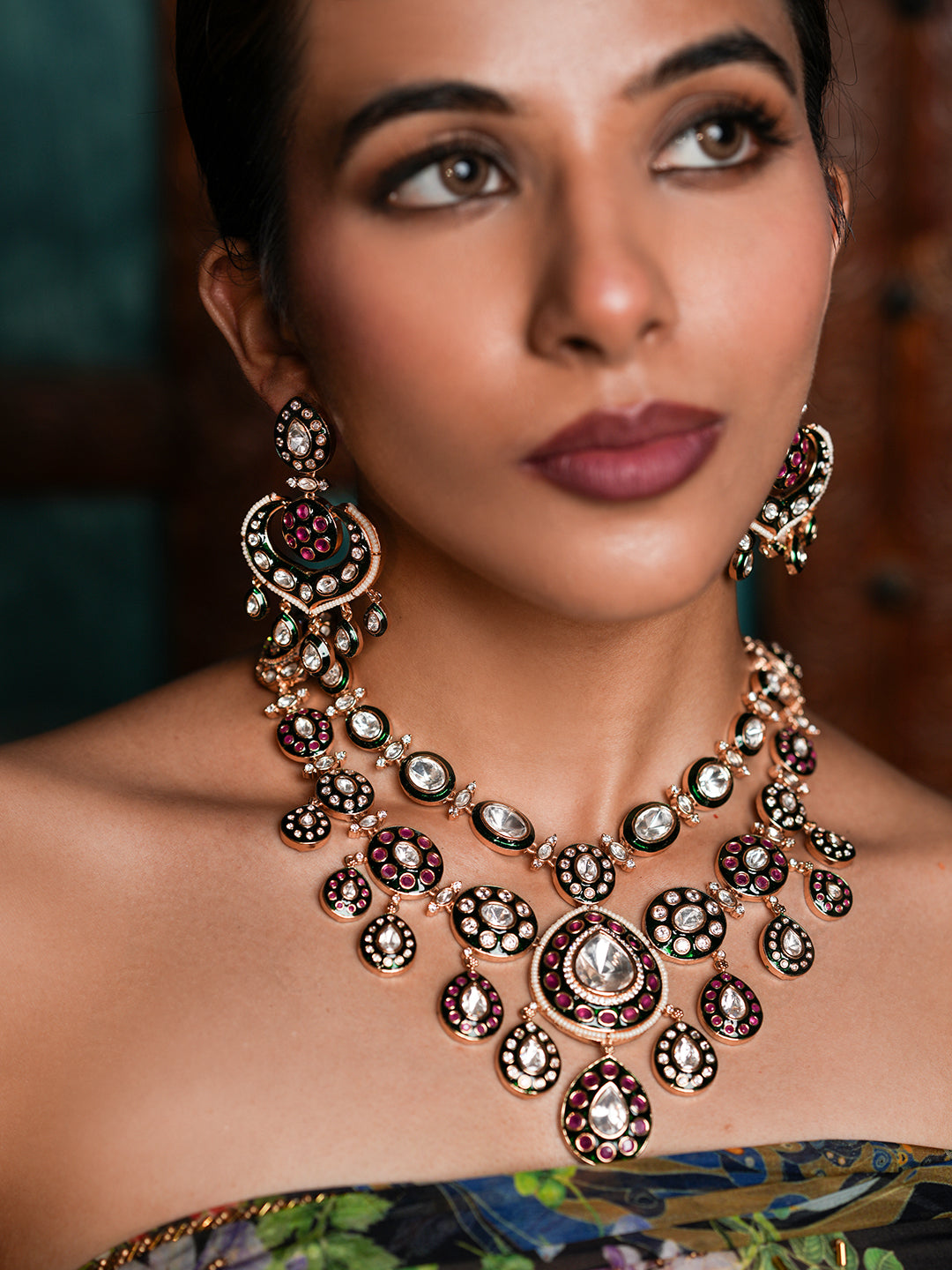 Premium Kundan Polki Necklace