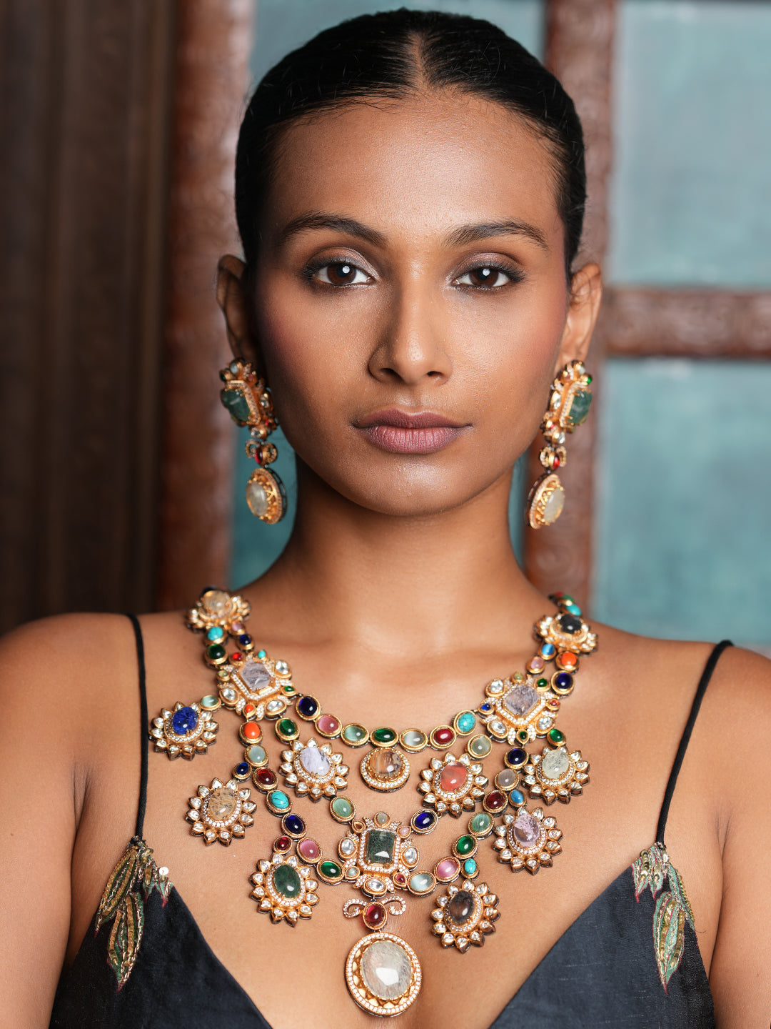 Navrattan Heavy Necklace