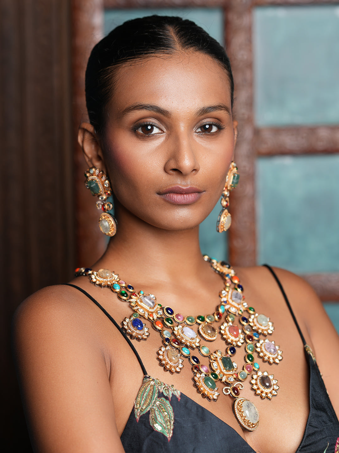 Navrattan Heavy Necklace