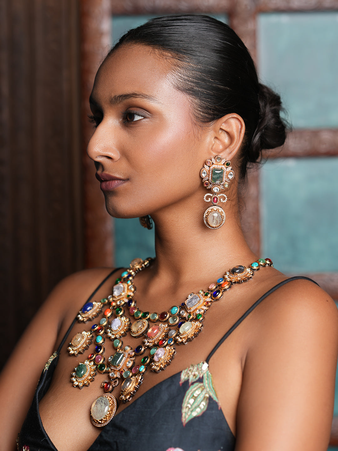 Navrattan Heavy Necklace