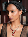 Red Panther Sleek Pendant Set