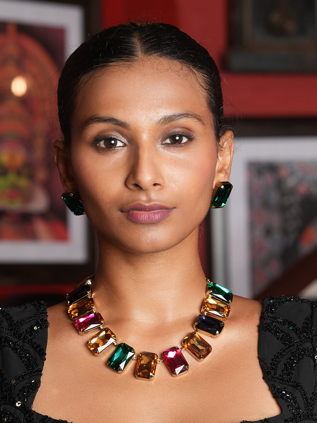 Colorful Doublet Necklace