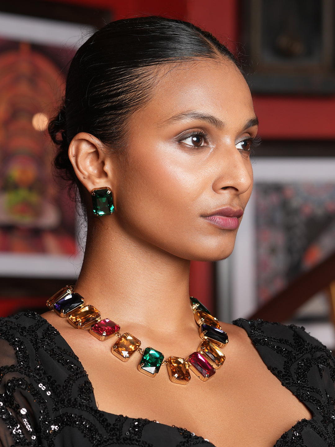 Colorful Doublet Necklace