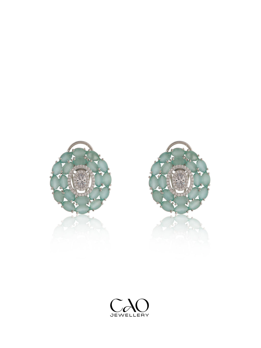 Aqua Rosette Necklace