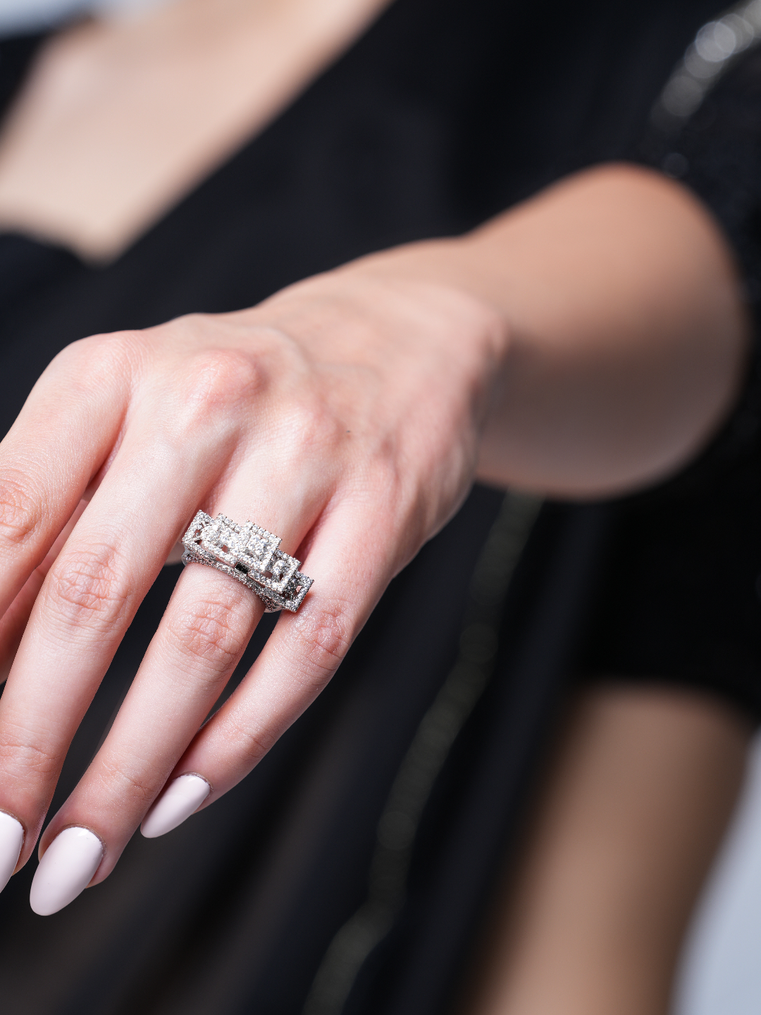 Silver Polish AD Ring