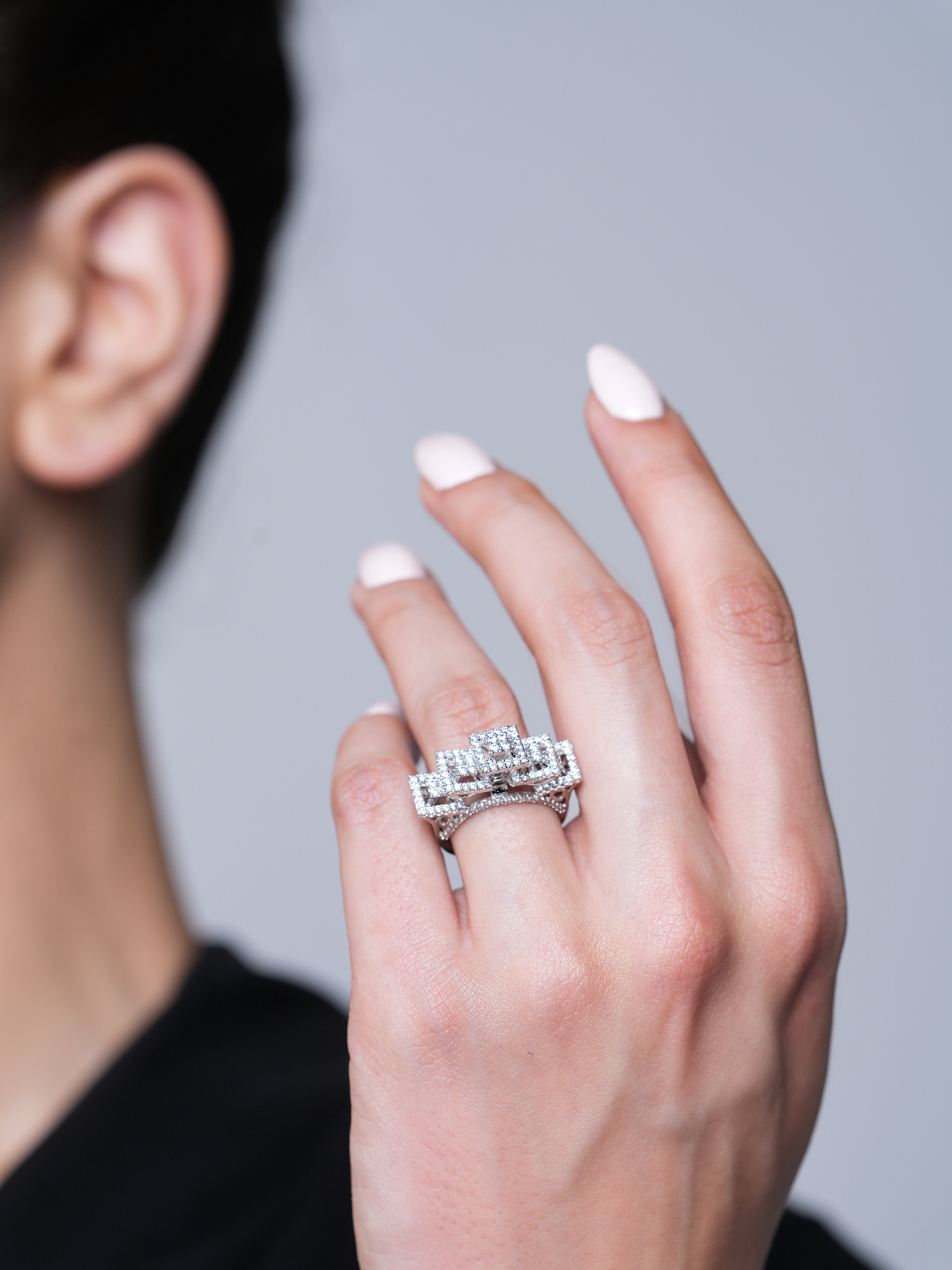 Silver Polish AD Ring