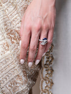 Small Dark Blue AD Ring