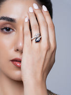Small Dark Blue AD Ring